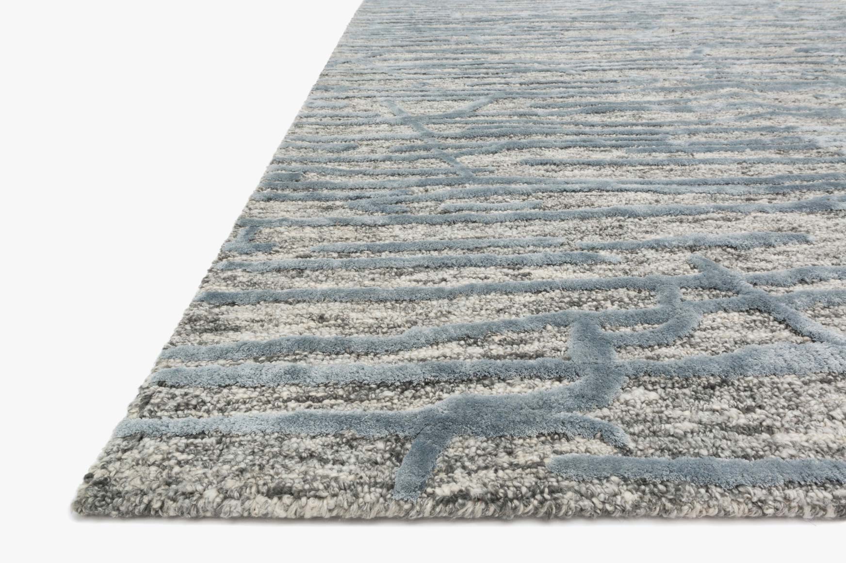 Loloi Juneau Grey / Blue Rug White Cliff Studio Area Rugs