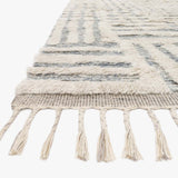 Loloi Khalid Ivory / Sky Rug White Cliff Studio Area Rugs