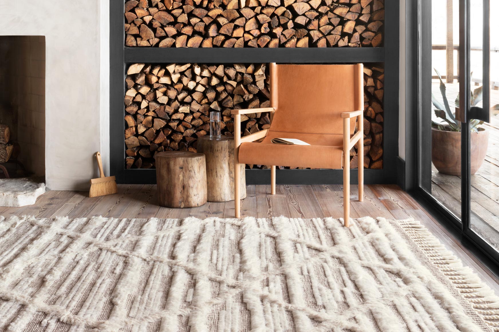 Loloi Khalid Ivory / Taupe Rug White Cliff Studio Area Rugs