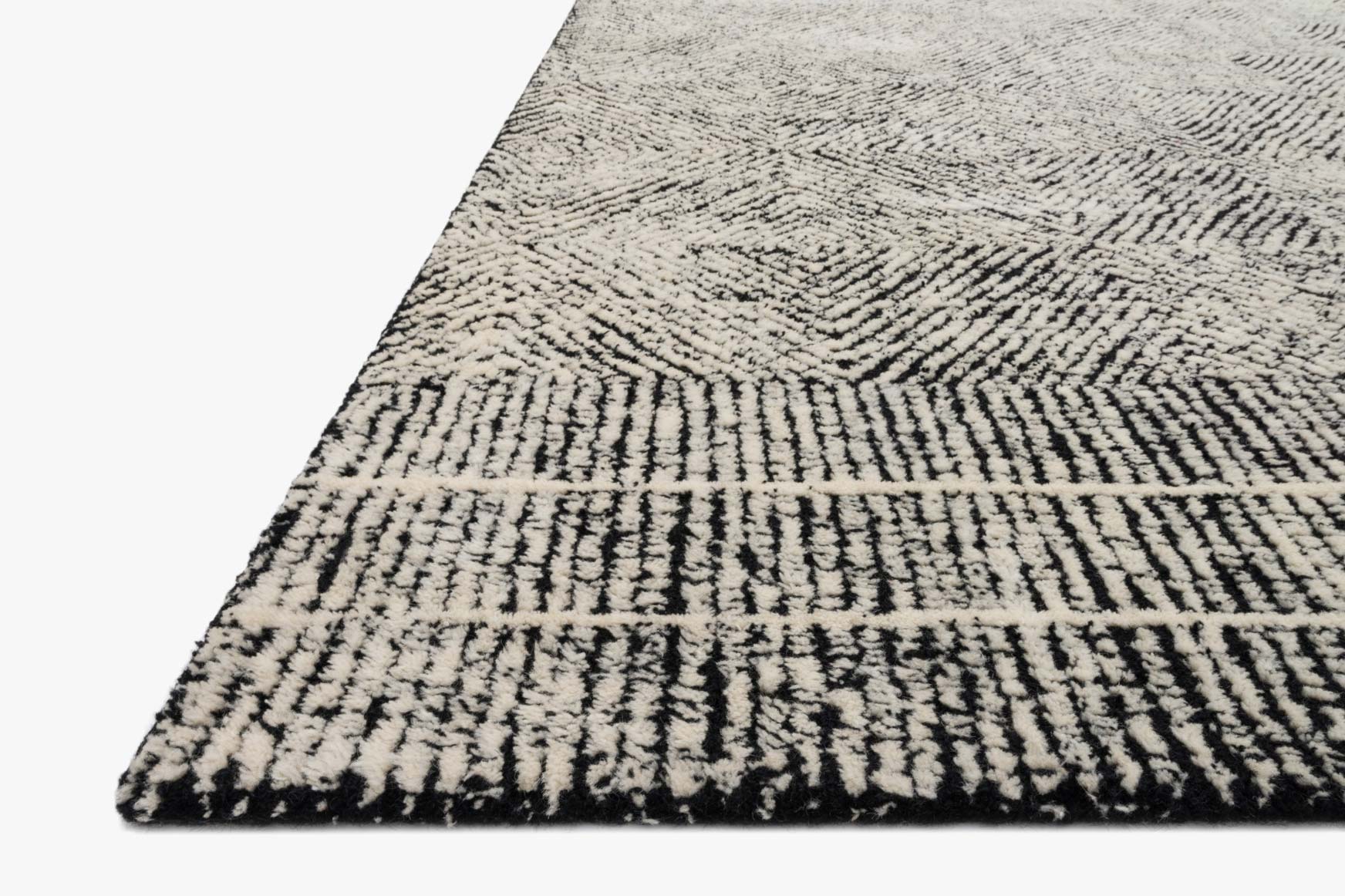 Loloi Kopa Black / Ivory Rug White Cliff Studio Area Rugs