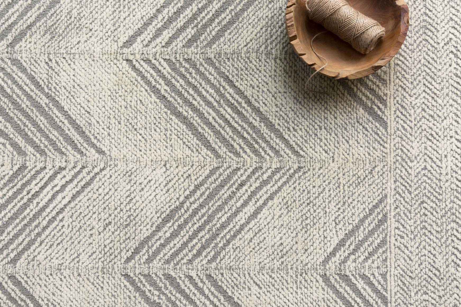 Loloi Kopa Grey / Ivory Rug White Cliff Studio Area Rugs