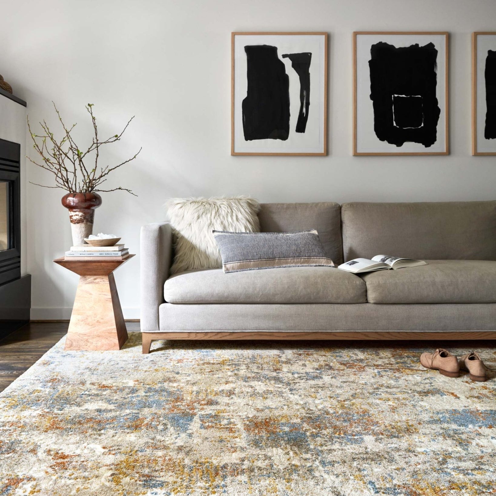 Loloi Landscape Multi Rug White Cliff Studio Area Rugs