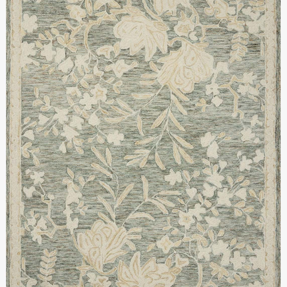 Loloi Lenore Lagoon / Wheat Rug White Cliff Studio Area Rugs