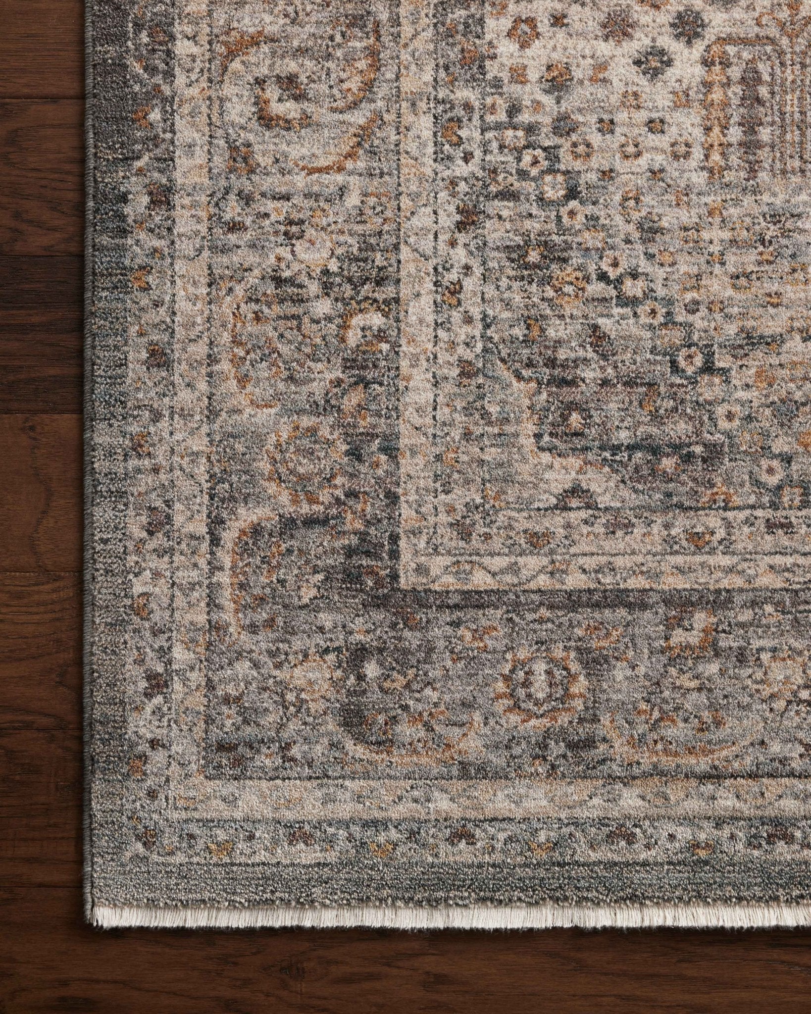Loloi Lyra Denim / Pebble Area Rug White Cliff Studio Area Rug