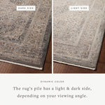 Loloi Lyra Denim / Pebble Area Rug White Cliff Studio Area Rug