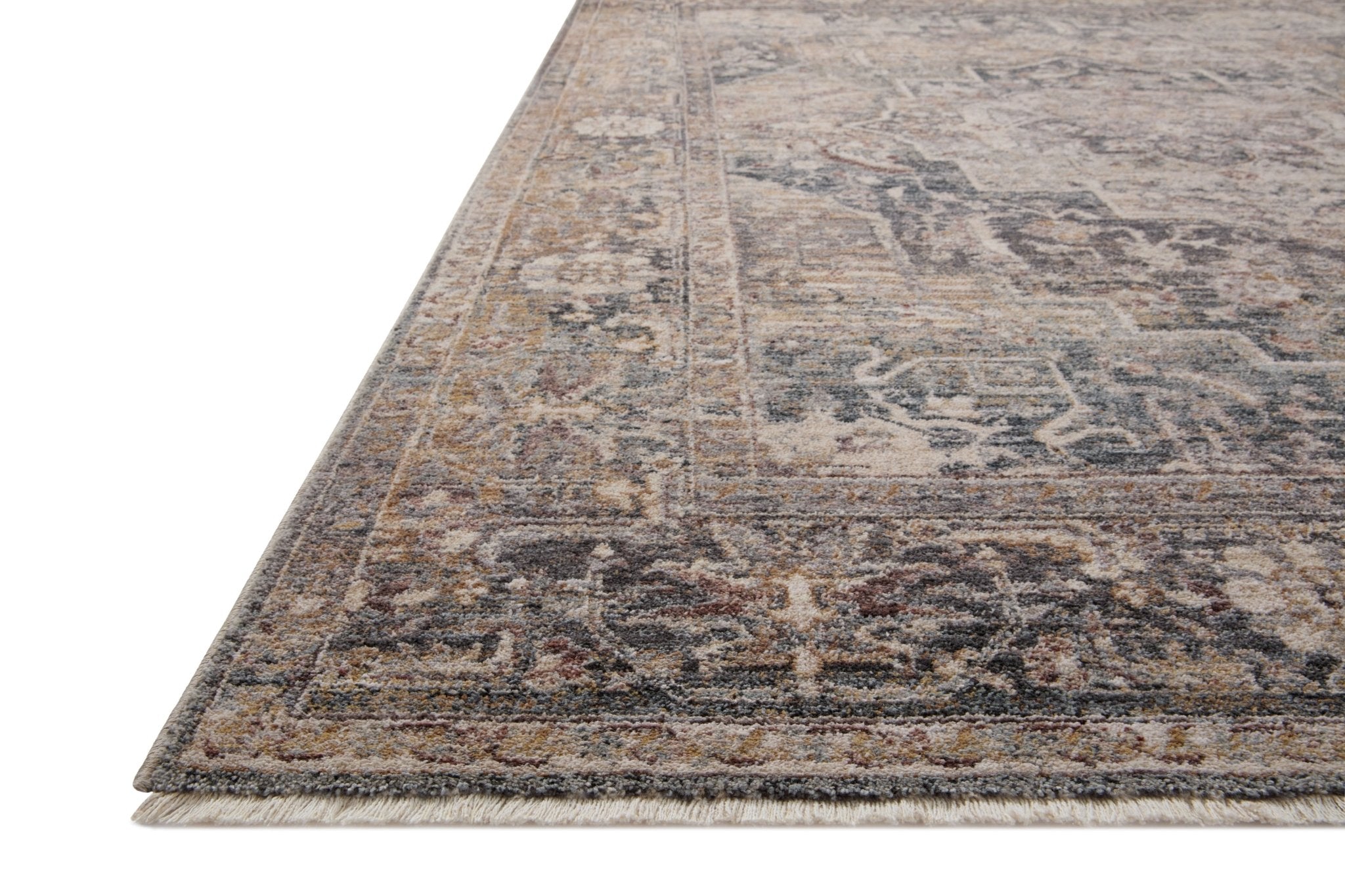 Loloi Lyra Denim / Sand Area Rug White Cliff Studio Area Rug