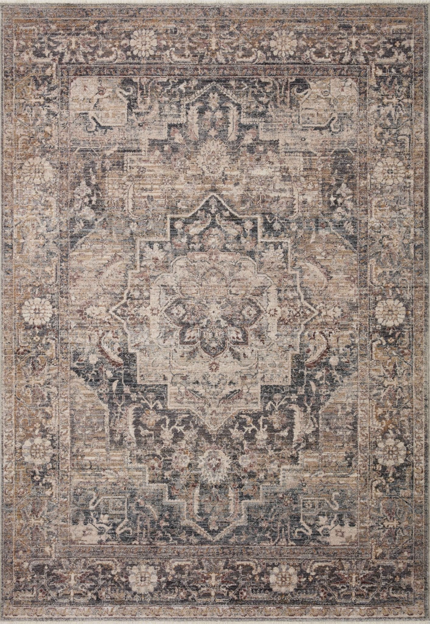 Loloi Lyra Denim / Sand Area Rug White Cliff Studio Area Rug
