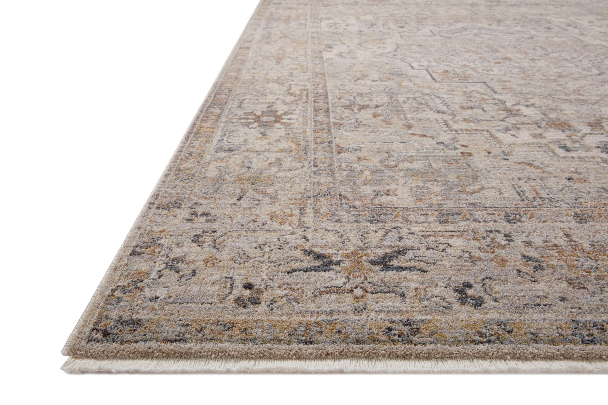 Loloi Lyra Natural / Gold Area Rug White Cliff Studio Area Rug