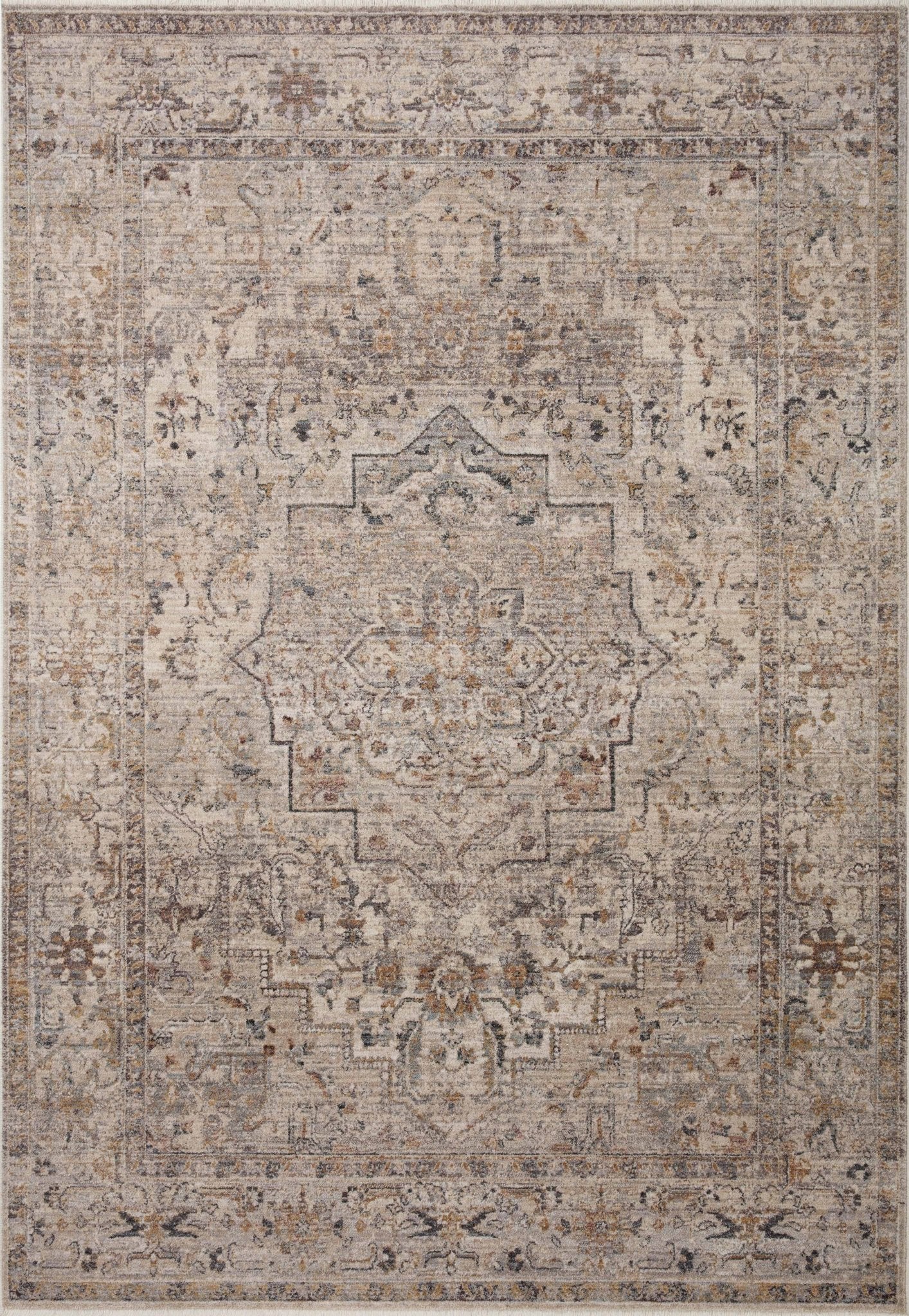 Loloi Lyra Natural / Gold Area Rug White Cliff Studio Area Rug