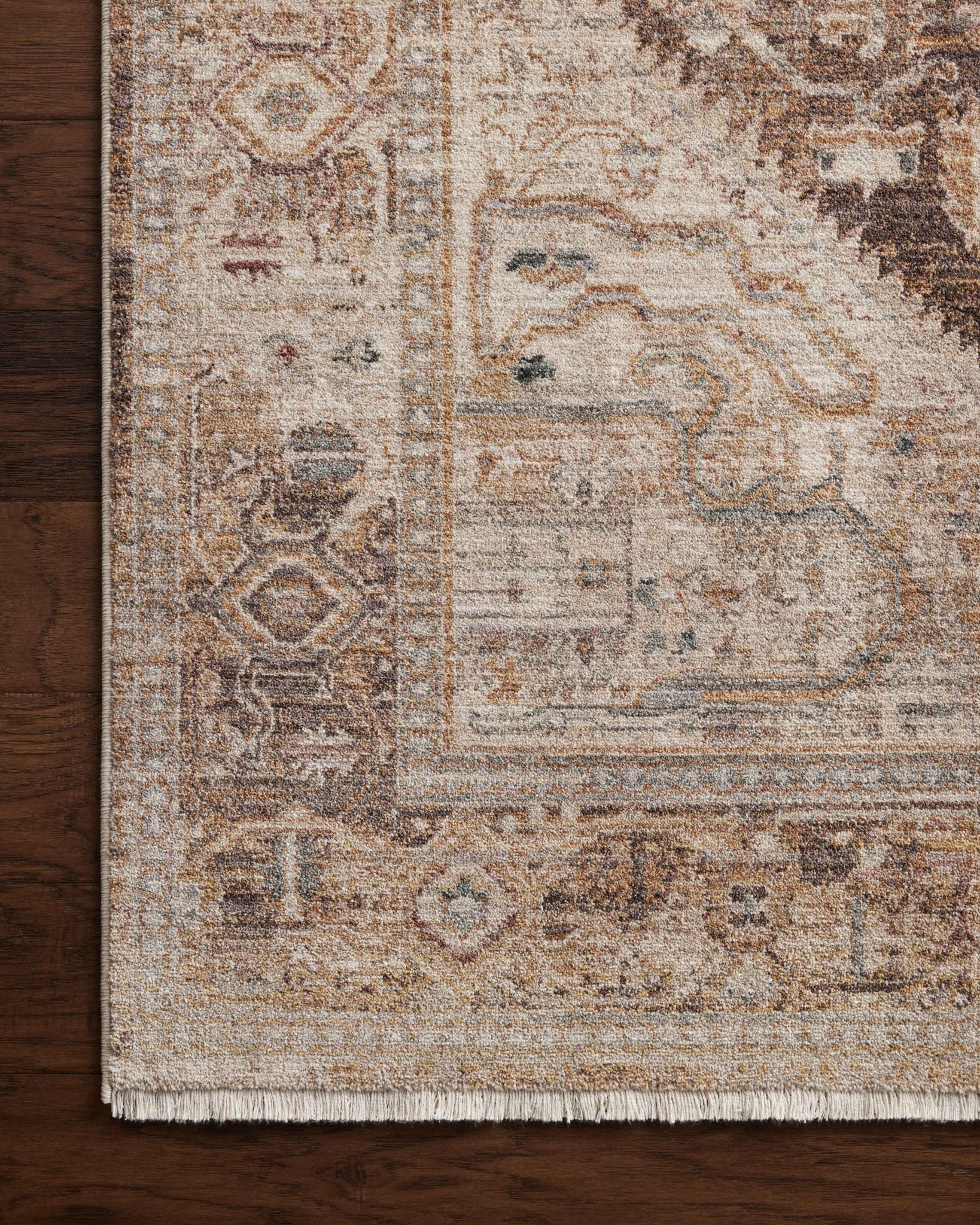 Loloi Lyra Natural / Mocha Area Rug White Cliff Studio Area Rug