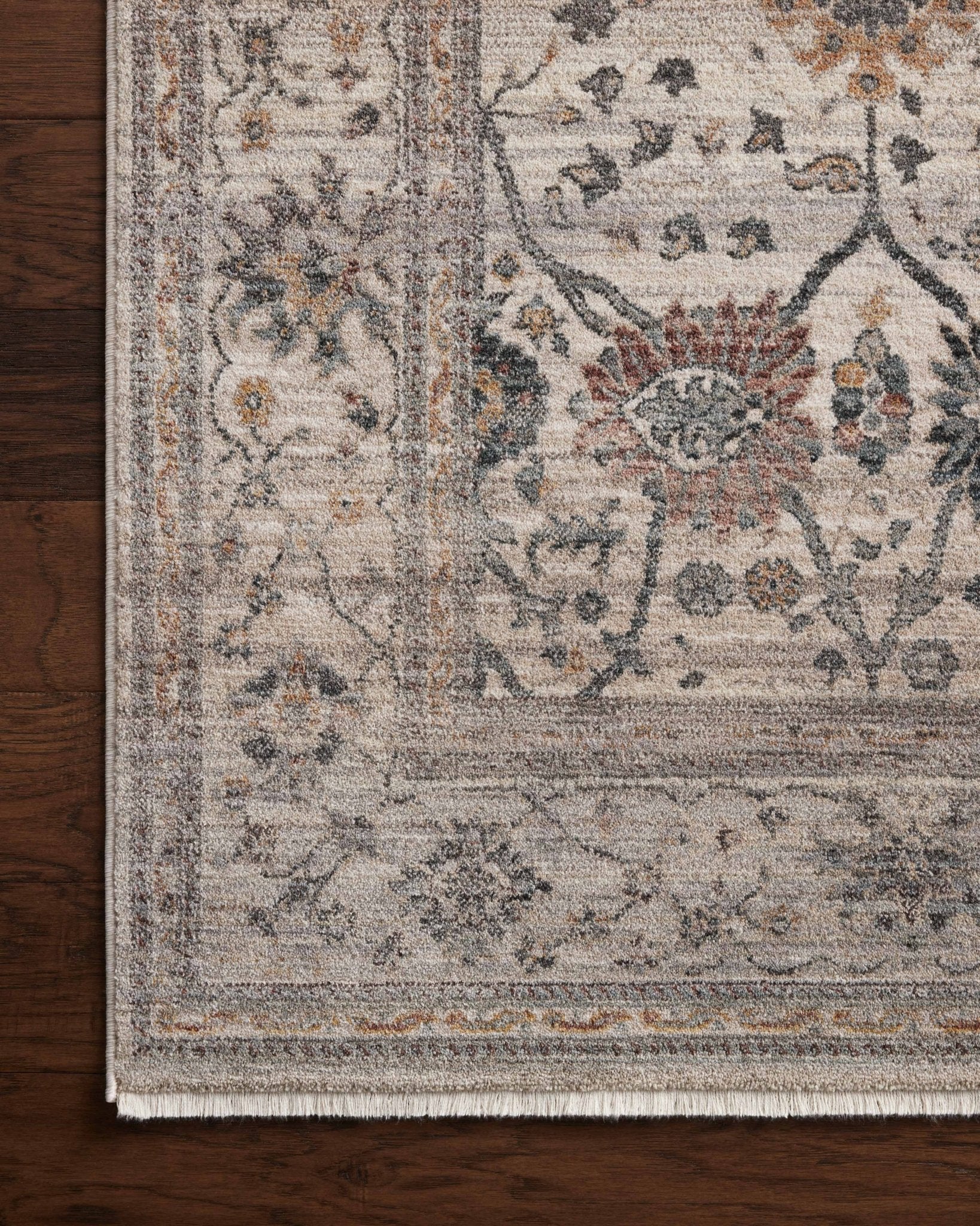 Loloi Lyra Pebble / Multi Area Rug White Cliff Studio Area Rug