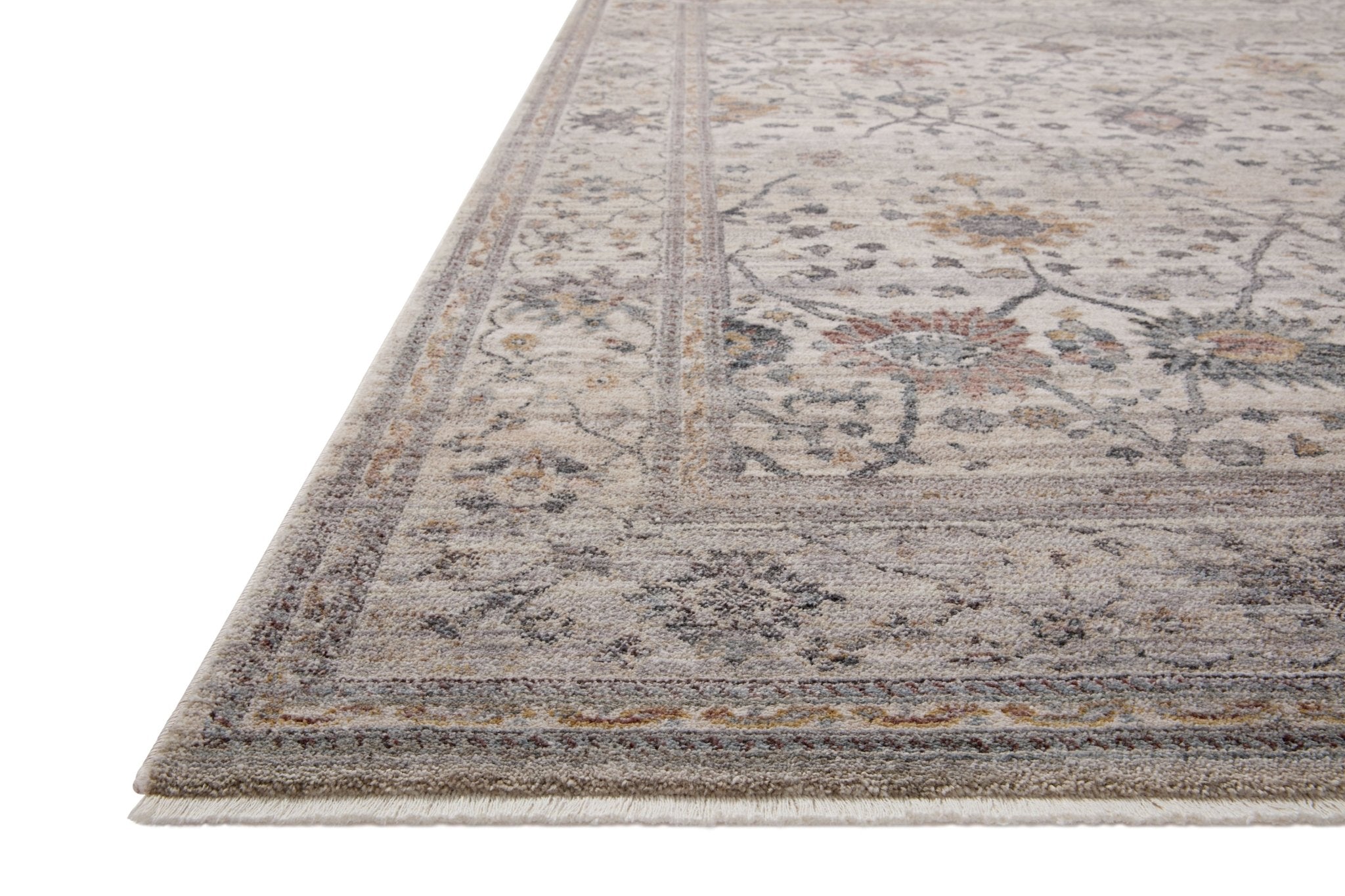 Loloi Lyra Pebble / Multi Area Rug White Cliff Studio Area Rug