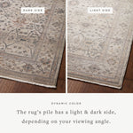Loloi Lyra Pebble / Multi Area Rug White Cliff Studio Area Rug