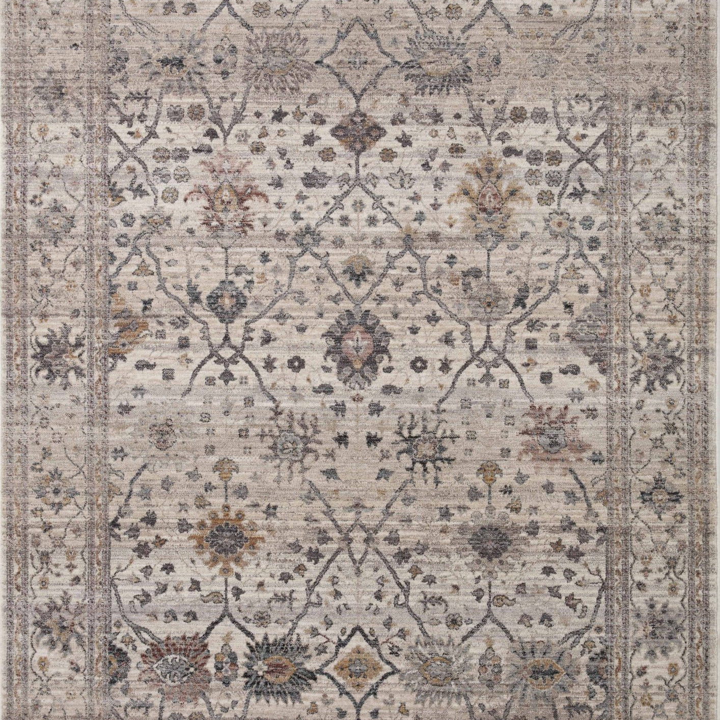 Loloi Lyra Pebble / Multi Area Rug White Cliff Studio Area Rug