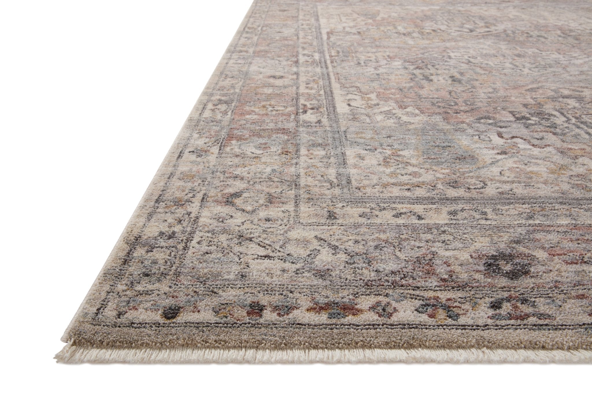Loloi Lyra Sunset / Silver Area Rug White Cliff Studio Area Rug