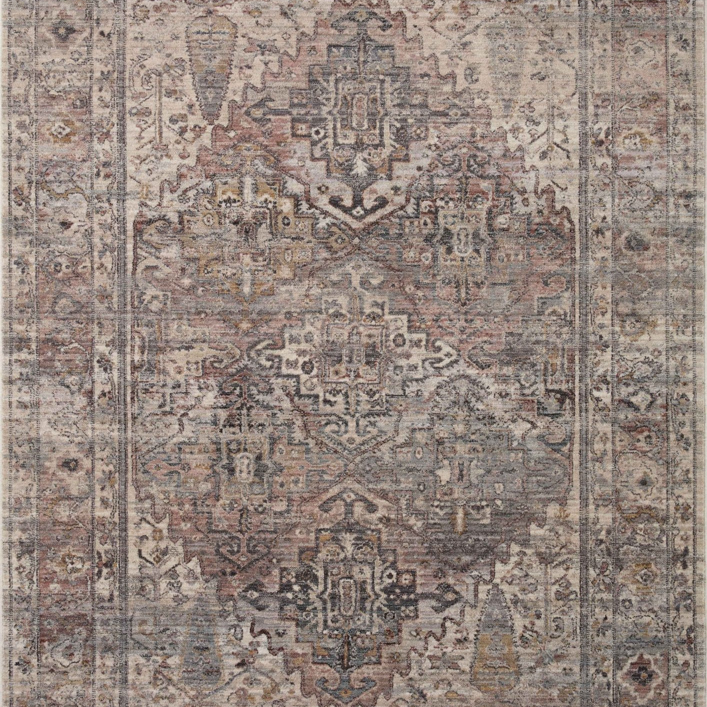 Loloi Lyra Sunset / Silver Area Rug White Cliff Studio Area Rug