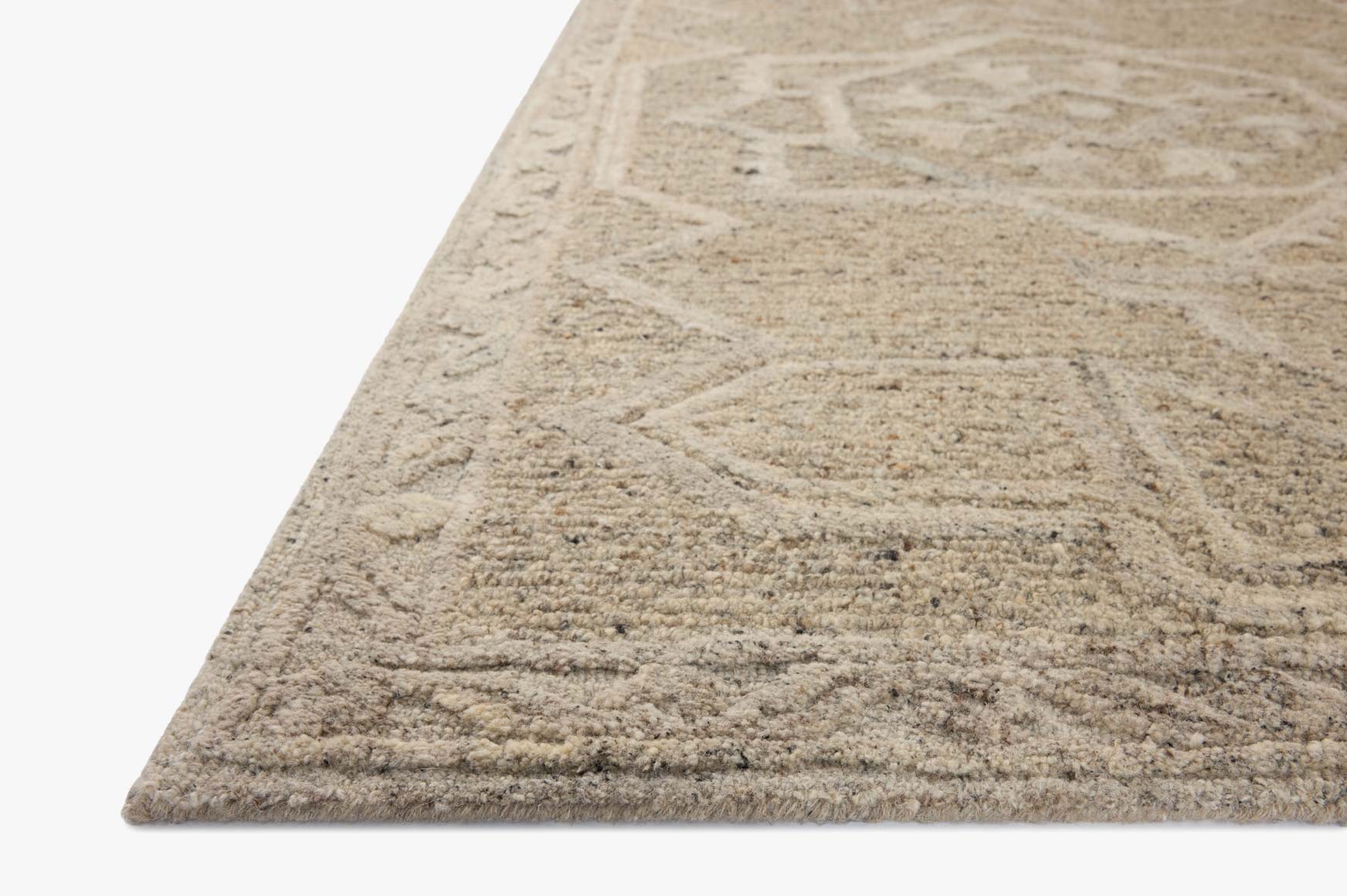 Loloi Mabel Pebble / Mist Rug White Cliff Studio Area Rugs