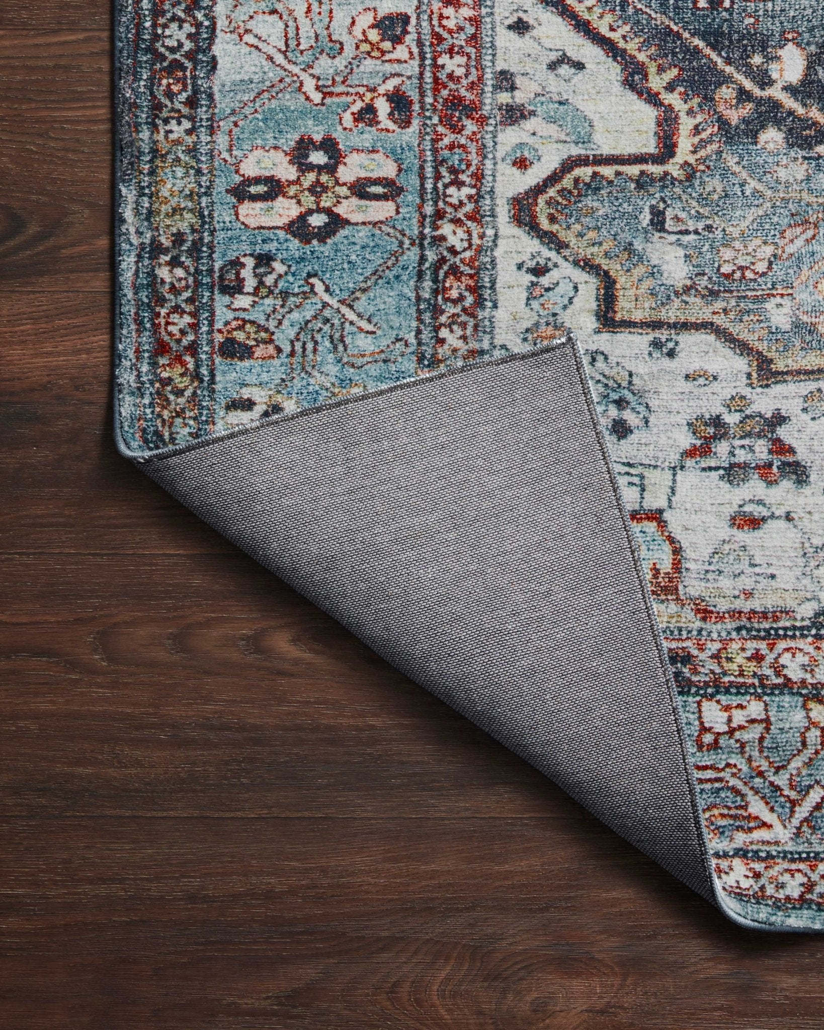 Loloi Margot Ocean / Brick Sample Rug White Cliff Studio Sample Rug