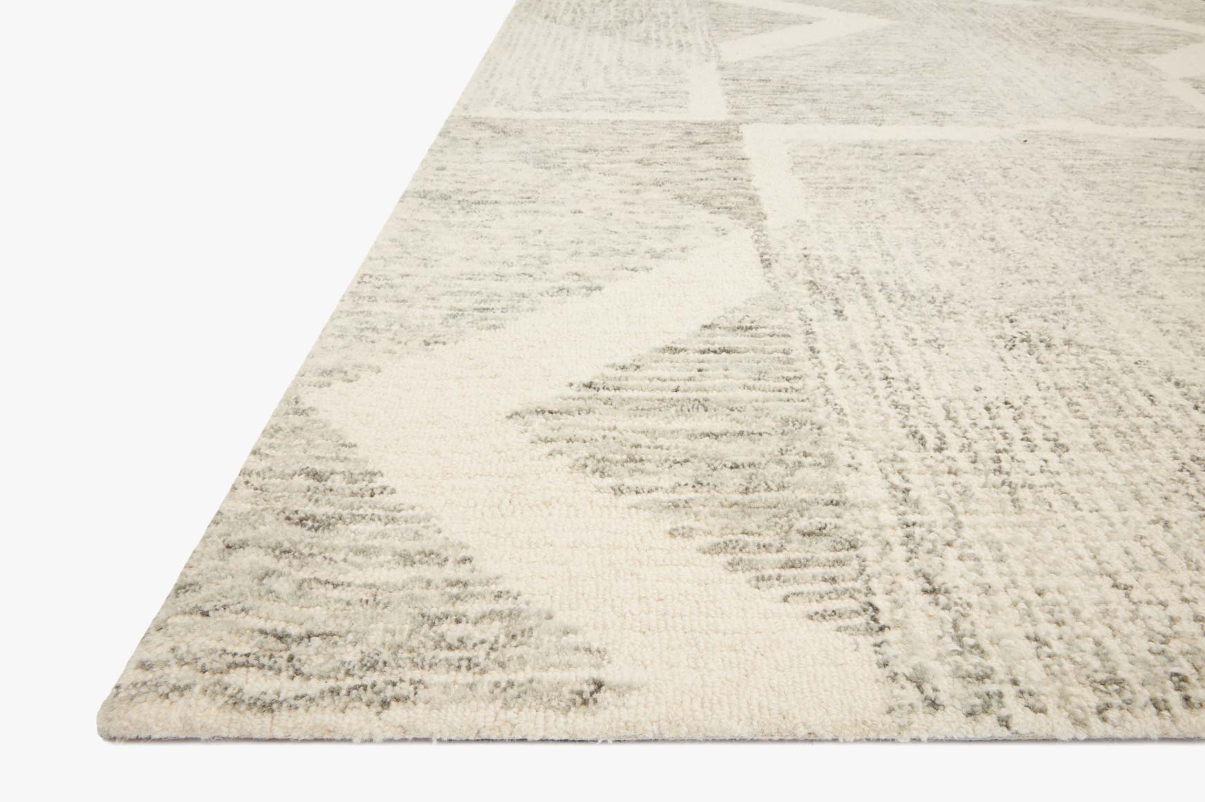 Loloi Milo Lt Grey / Granite Rug White Cliff Studio Area Rugs