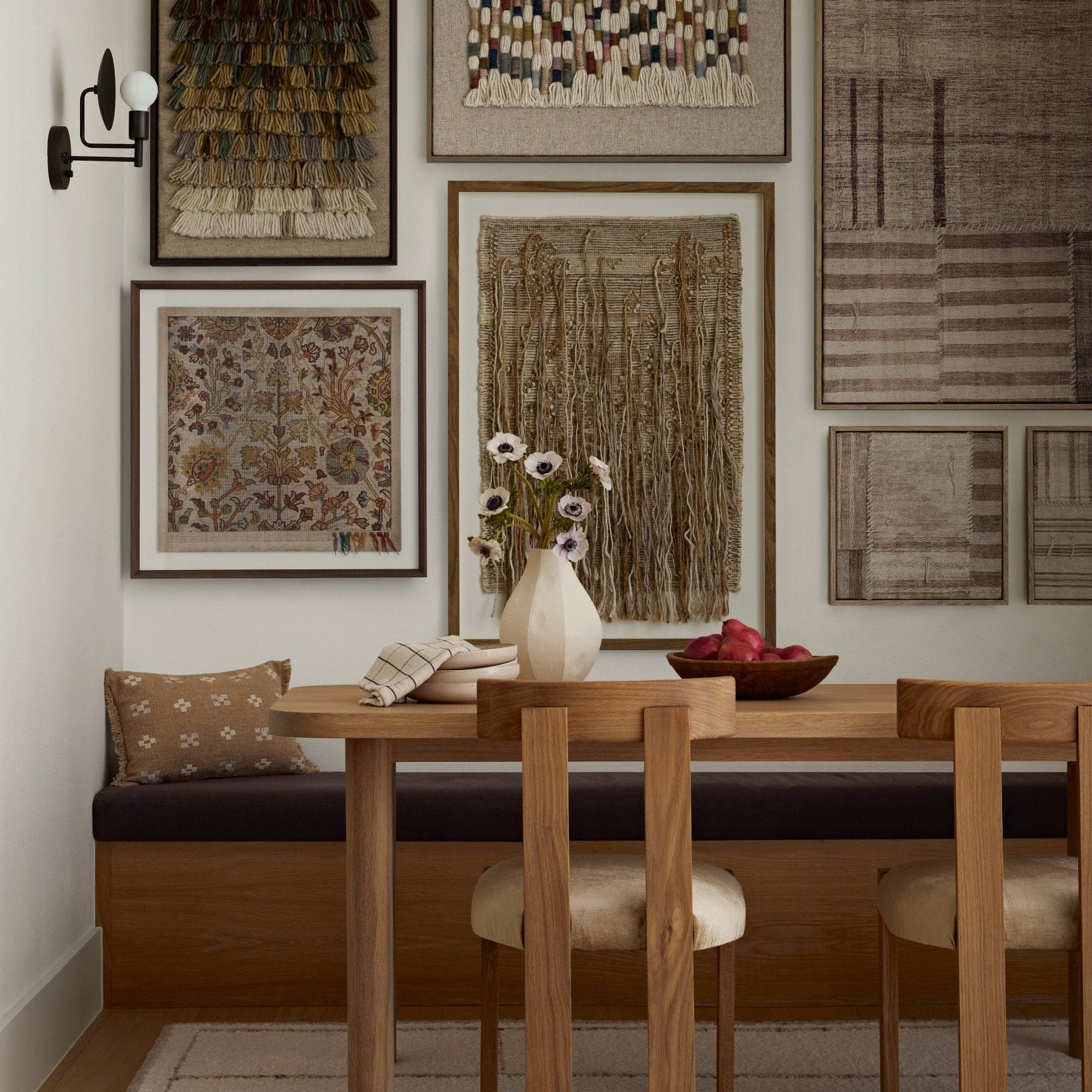 Loloi New Approach Multi Wall Art White Cliff Studio Textile Art