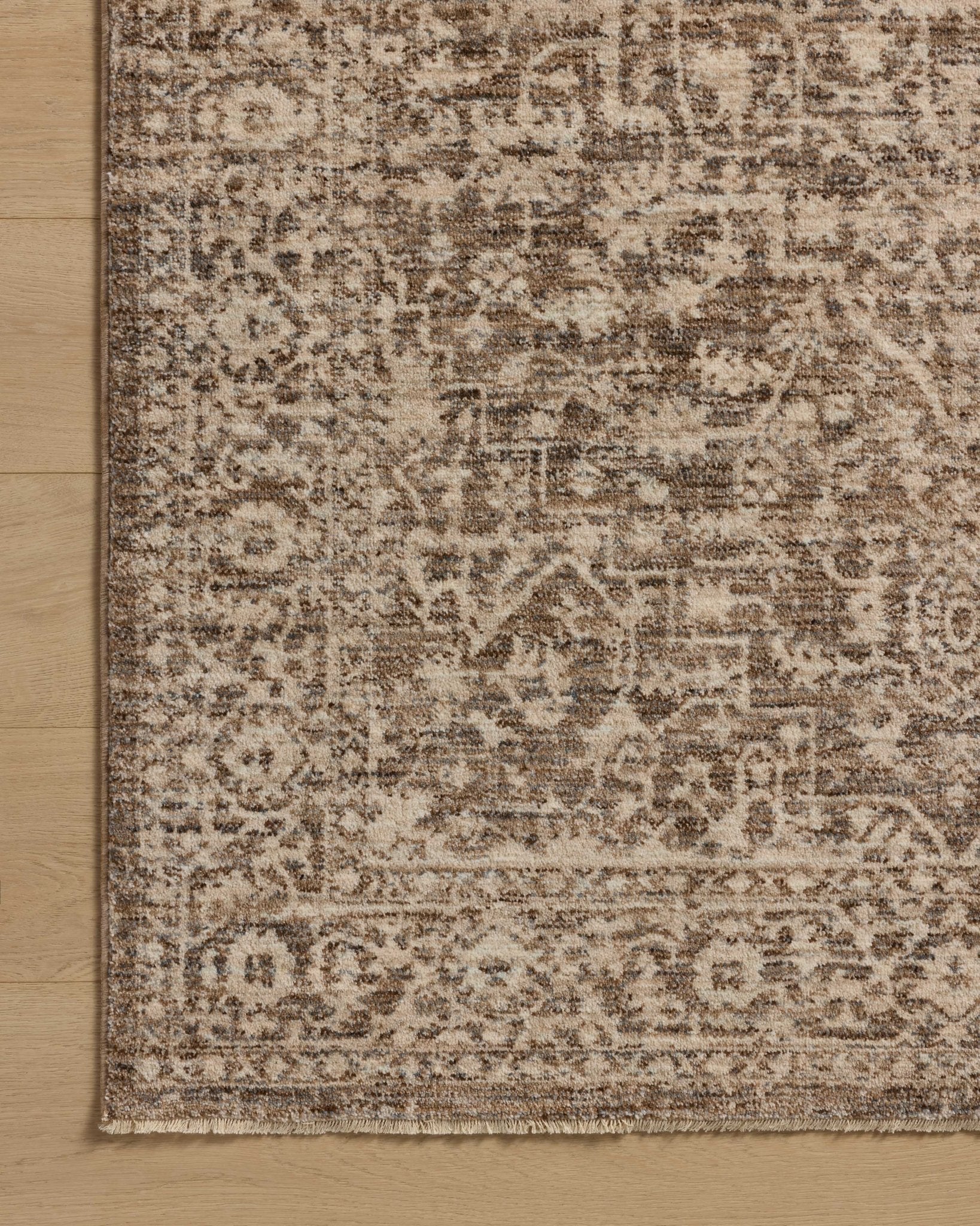Loloi Newman Dark Taupe / Natural Area Rug White Cliff Studio Area Rug