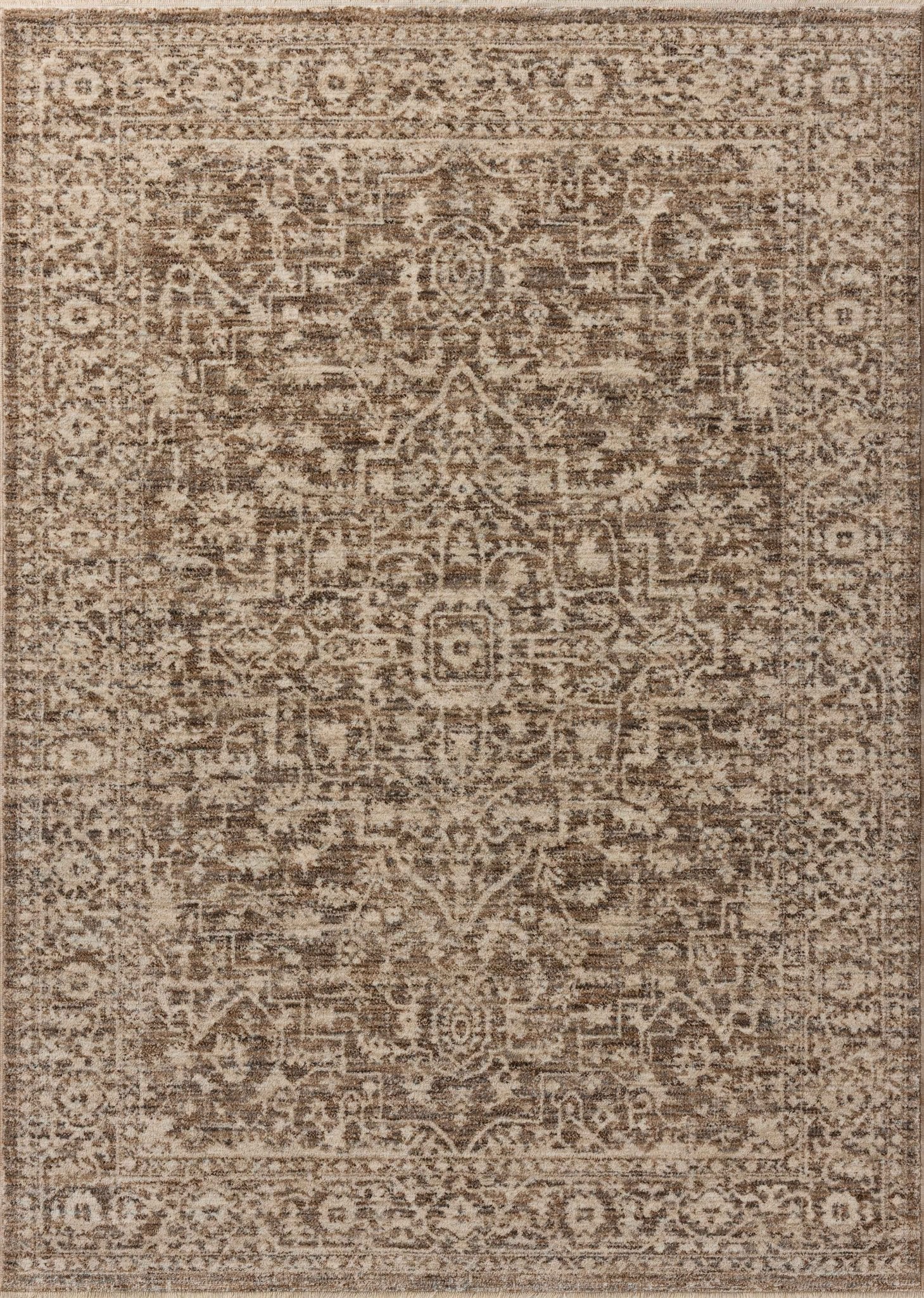 Loloi Newman Dark Taupe / Natural Area Rug White Cliff Studio Area Rug