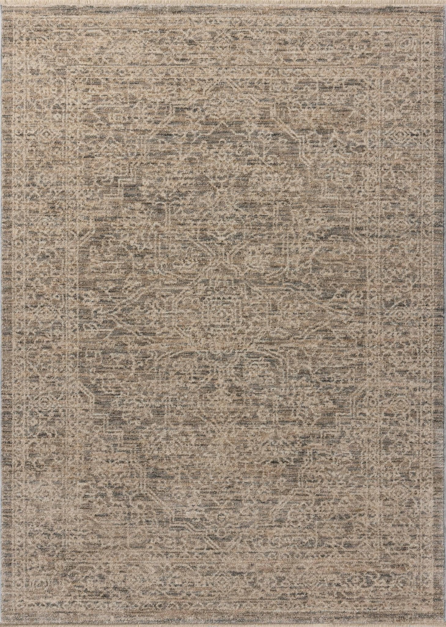 Loloi Newman Slate / Natural Area Rug White Cliff Studio Area Rug