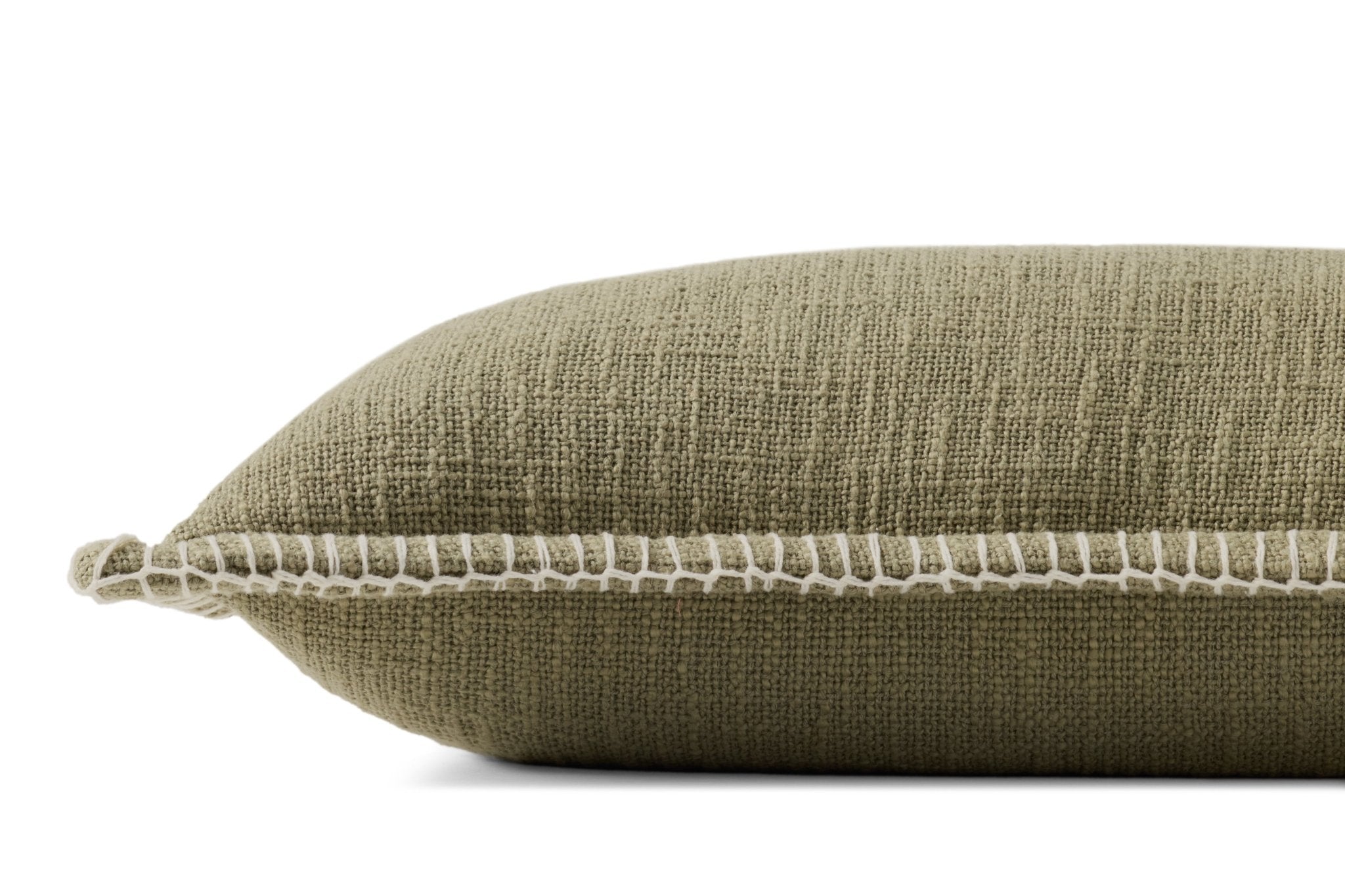 Loloi No Name Olive Pillow White Cliff Studio Pillow