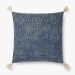 Loloi P0621 Blue Pillow White Cliff Studio Throw Pillows
