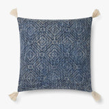 Loloi P0621 Blue Pillow White Cliff Studio Throw Pillows