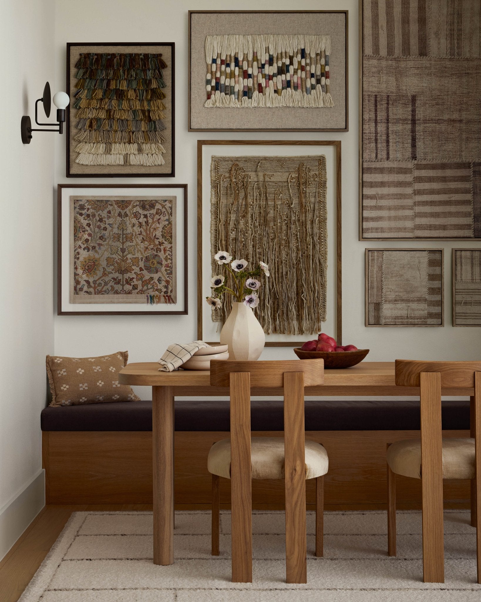 Loloi Patchwork A Beige / Brown Wall Art White Cliff Studio Wall Art
