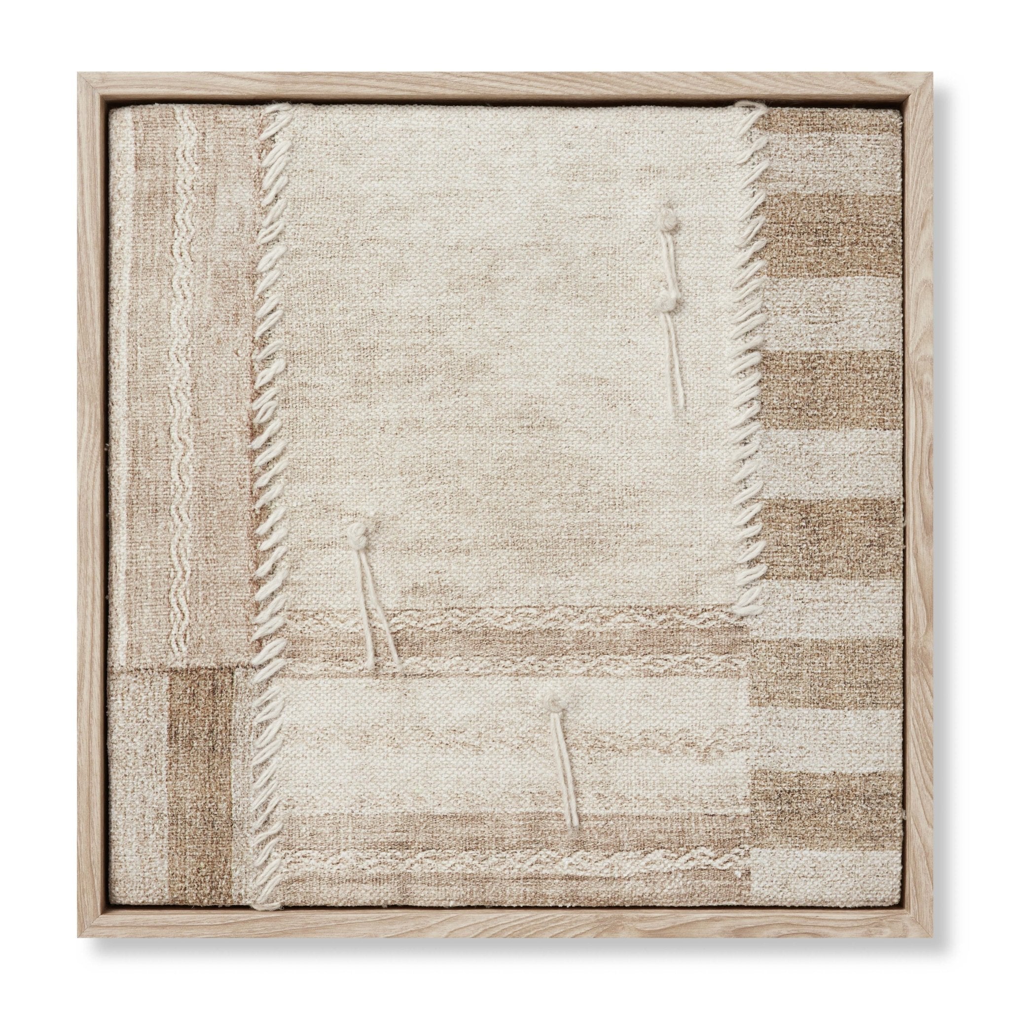 Loloi Patchwork A Beige / Brown Wall Art White Cliff Studio Wall Art