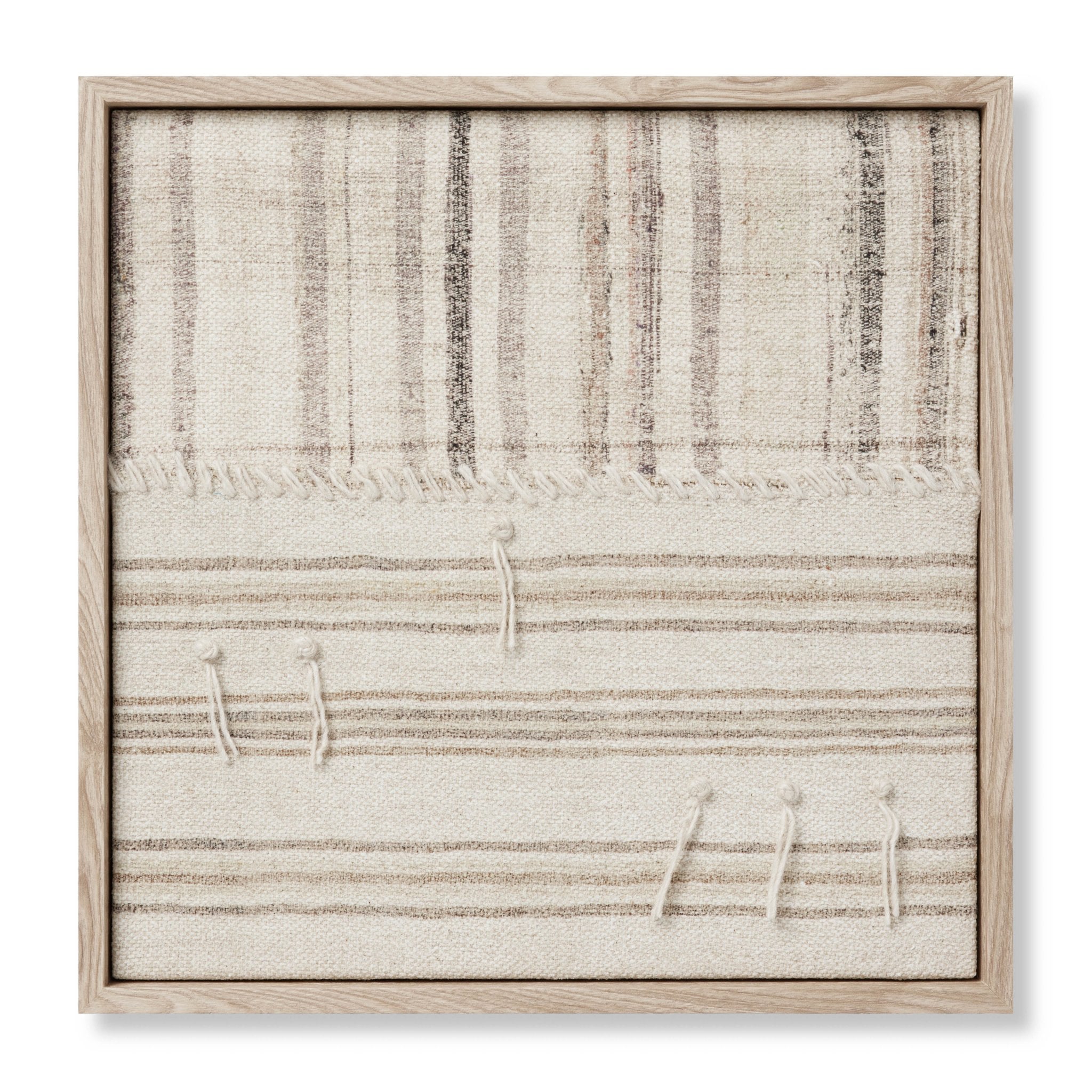 Loloi Patchwork C Beige / Brown Wall Art White Cliff Studio Wall Art