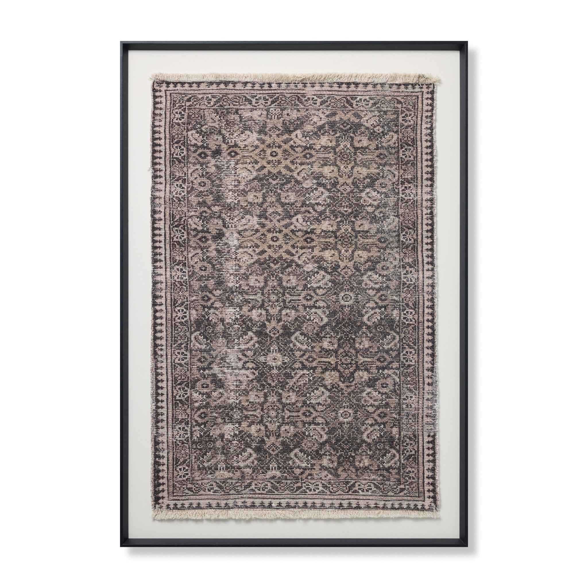 Loloi Persepolis Brown / Black Wall Art White Cliff Studio Textile Art