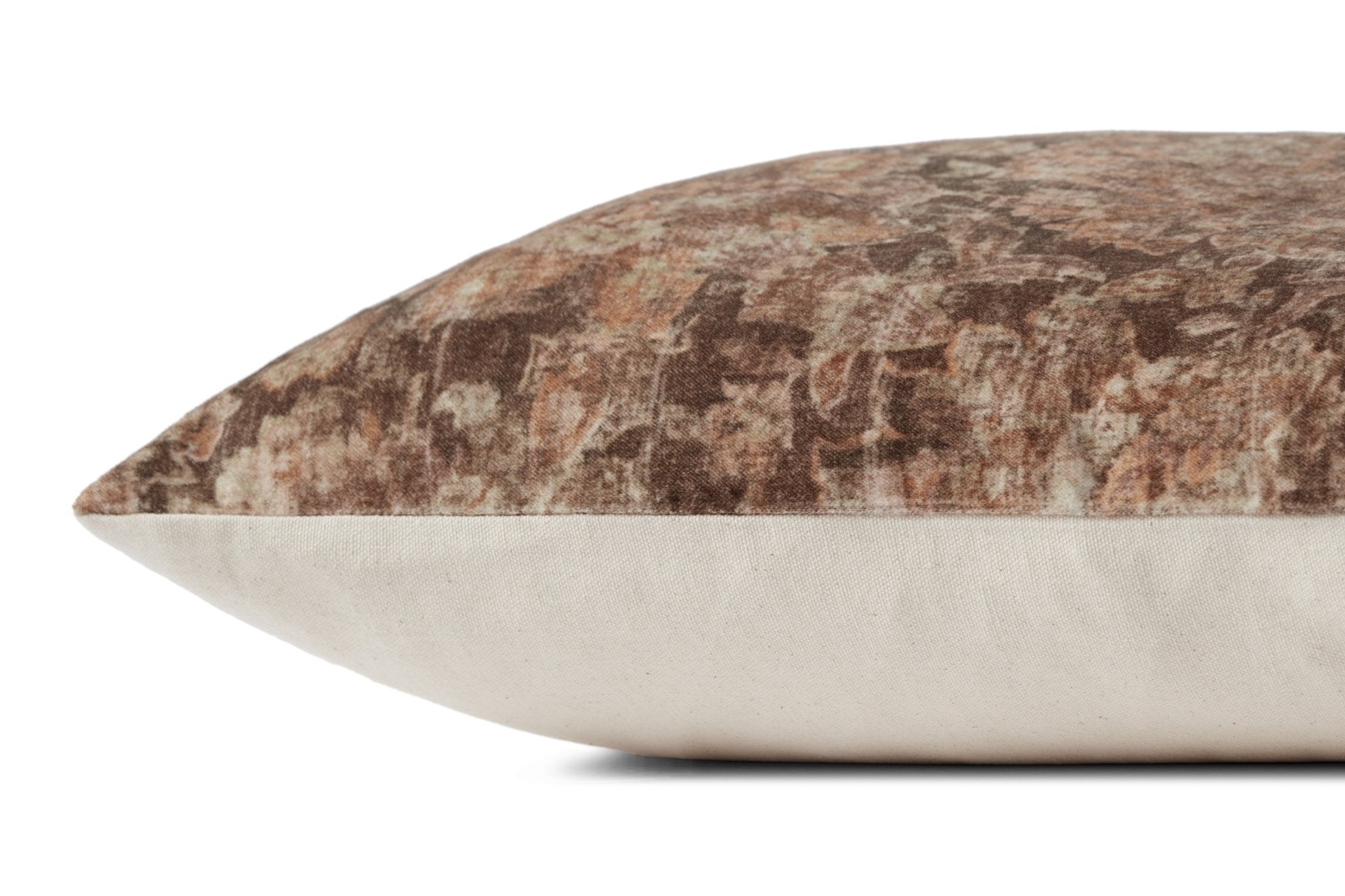 Loloi PLL0104 Multi 22'' x 22'' Cover Only Pillow White Cliff Studio Floral Pillows