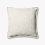 Loloi PLL0109 Ivory Pillow White Cliff Studio Throw Pillows