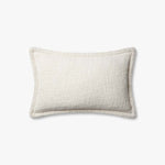 Loloi PLL0109 Ivory Pillow White Cliff Studio Throw Pillows