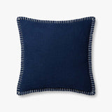 Loloi PLL0109 Navy Pillow White Cliff Studio Throw Pillows
