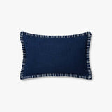 Loloi PLL0109 Navy Pillow White Cliff Studio Throw Pillows