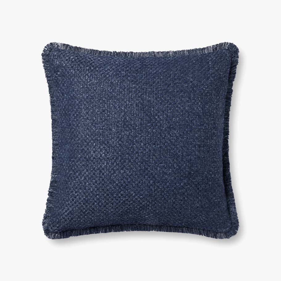 Loloi PLL0121 Navy Pillow White Cliff Studio Throw Pillows