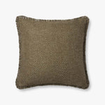Loloi PLL0121 Olive Pillow White Cliff Studio Throw Pillows