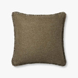 Loloi PLL0121 Olive Pillow White Cliff Studio Throw Pillows