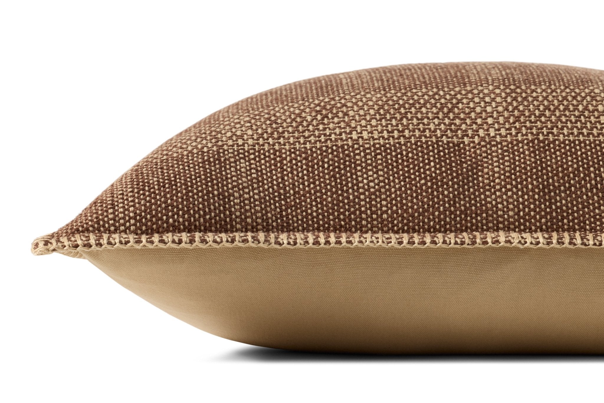Loloi PLL0132 Brown / Tan 20'' x 20'' Cover Only Pillow
