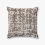 Loloi PLL0141 Dark Taupe / Ivory Pillow White Cliff Studio Throw Pillows