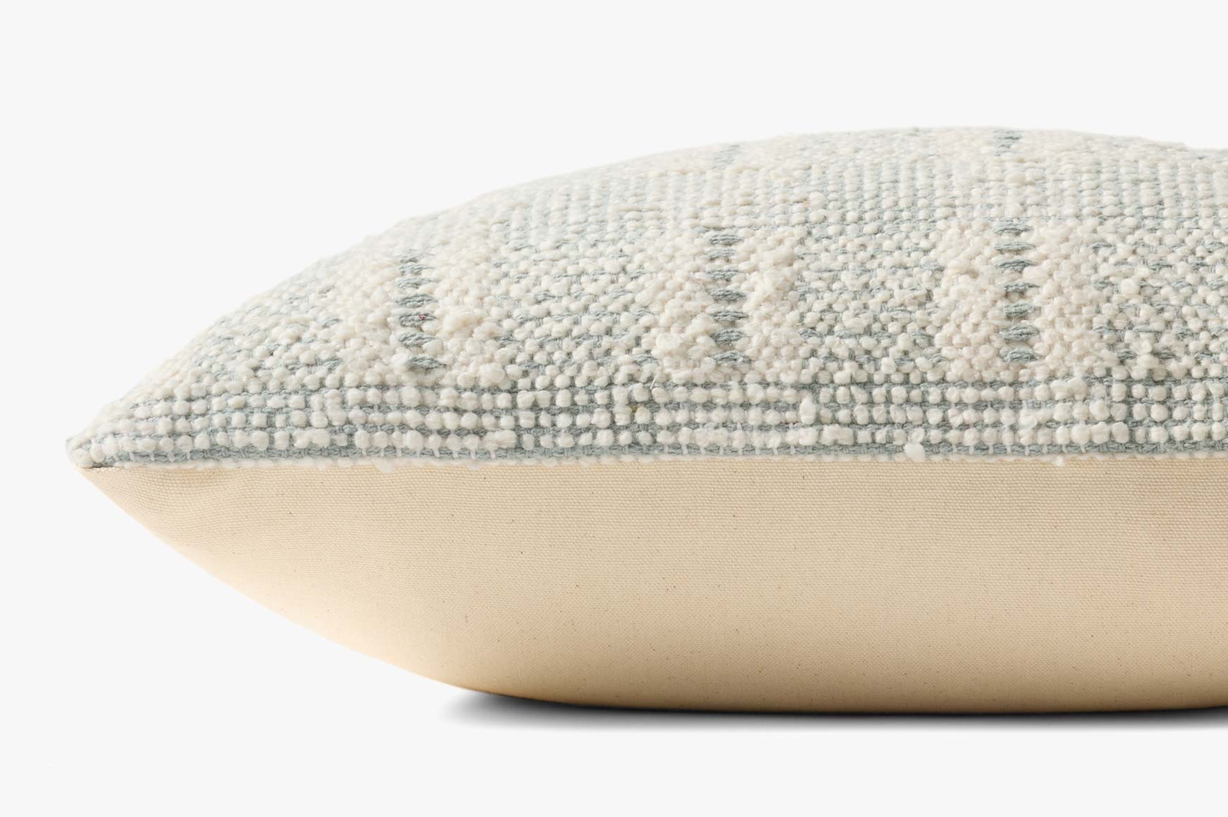 Loloi PLL0185 Ivory / Blue Pillow White Cliff Studio Throw Pillows