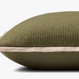 Loloi PLL0207 Green Pillow White Cliff Studio Throw Pillows