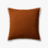 Loloi PLL0207 Rust Pillow White Cliff Studio Throw Pillows