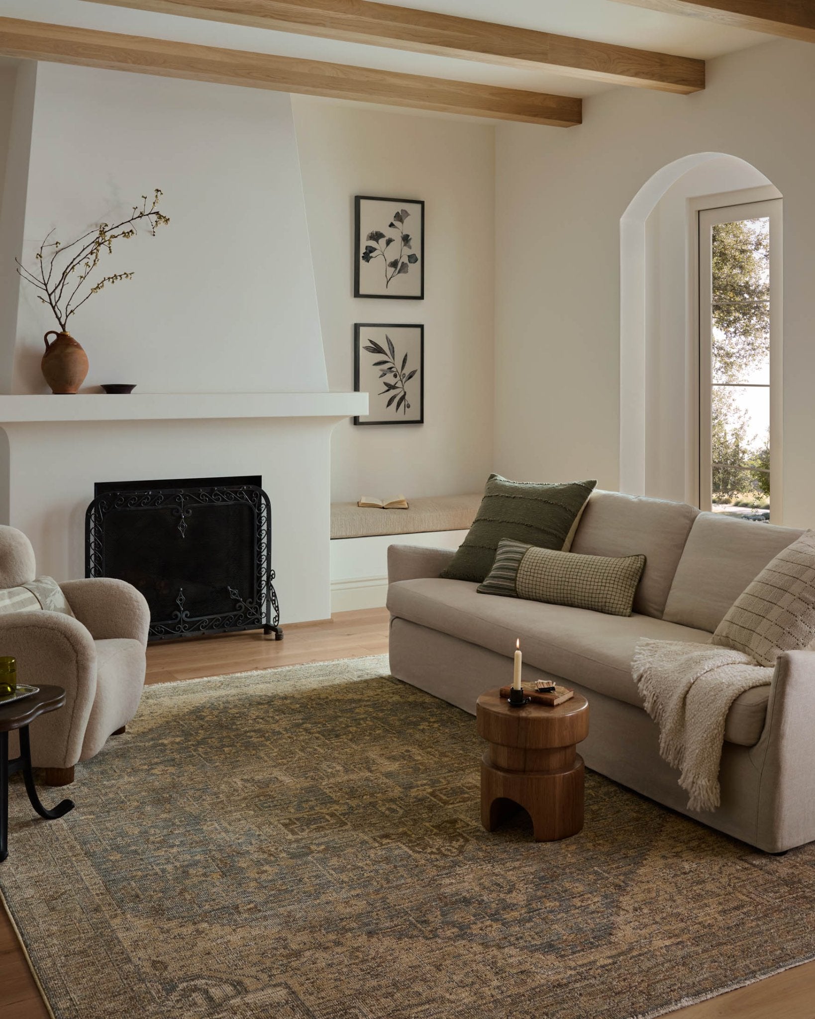 Loloi Priscilla Blue / Bark Rug White Cliff Studio Area Rugs