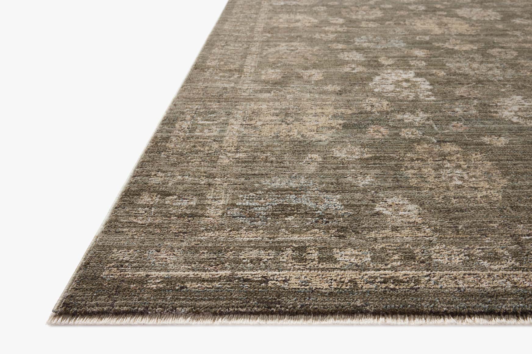 Loloi Priscilla Olive / Sand Rug White Cliff Studio Area Rugs
