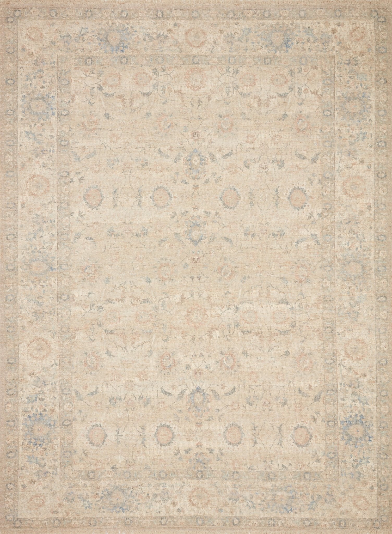 Loloi Priya Natural / Blue Rug